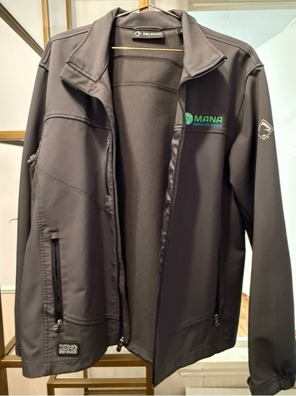 DRI•DUCK Men's Zip-Up Sweater Jacket — Gray
